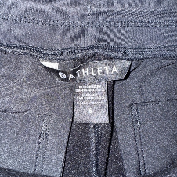 Athleta apres ski solstice Womens Black Jogger Sweatpants Size 6 - Picture 2 of 5